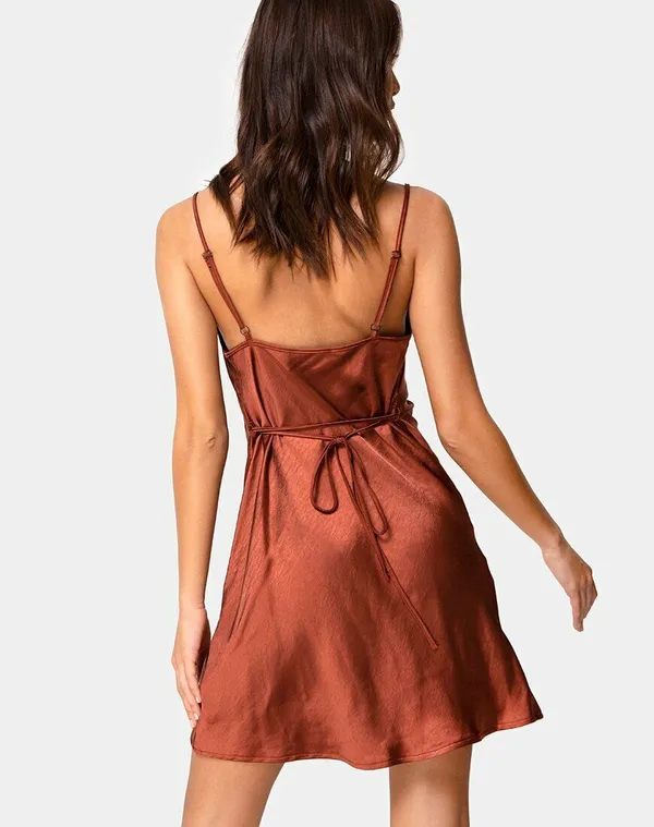 Rust_Elegant_Satin_Slip_Dress_For_Women