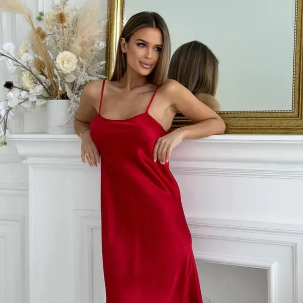 Dark_Red_Premium_Silk_Satin_Strappy_Nightdress_Slips_For_Women