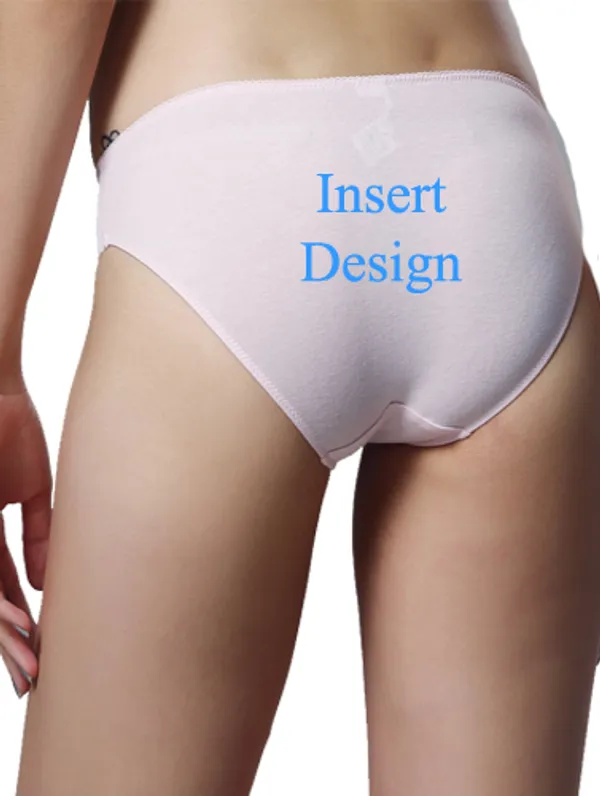 White_&_Black_Customized_Mid_Rise_Cotton_Bikini_Panty_For_Women