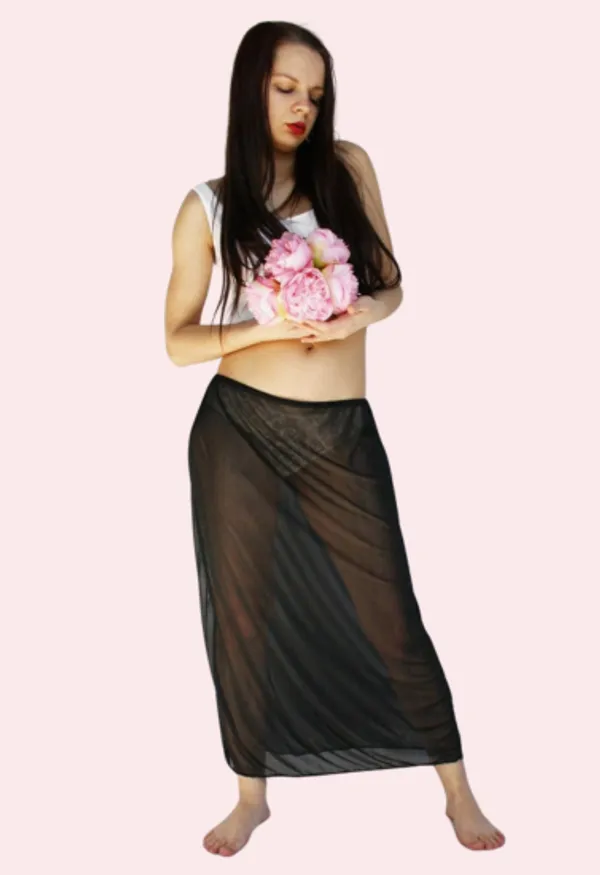 Dark_Black_Sheer_Underskirt_Petticoat_For_Women