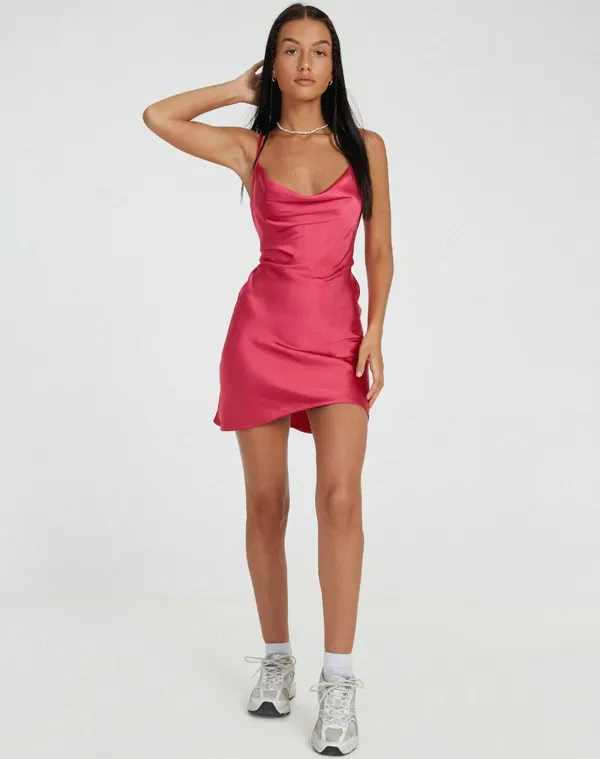 Dark_Pink_Sensual_Satin_Elegance_Partywear_Dress_For_Women