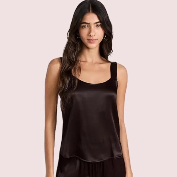 Dark_Black_Soft_Silk_Camisole_For_Women