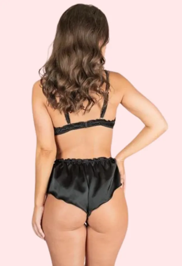 Dark_Black_Luxurious_Satin_French_Knickers_For_Women
