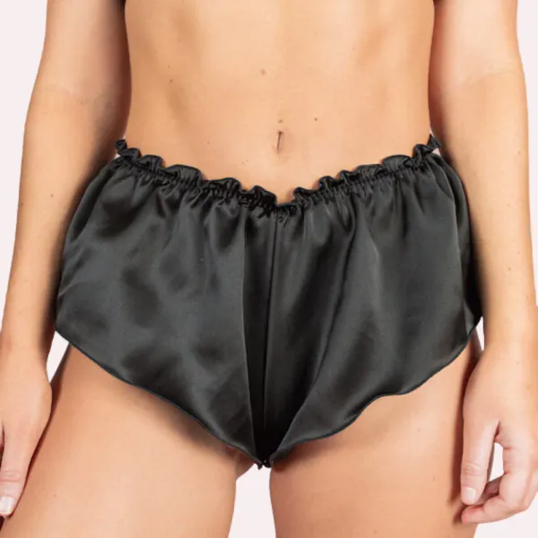 Dark_Black_Luxurious_Satin_French_Knickers_For_Women