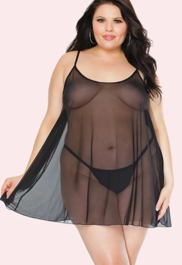 Black_Premium_Sheer_Chemise_For_Women