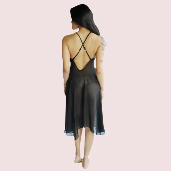 Dark_Black_Transparent_Bridal_Nightgown_For_Women