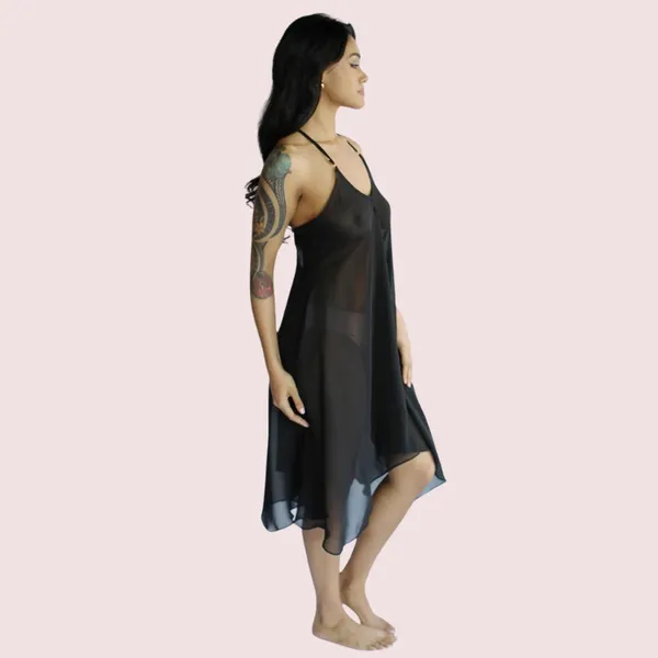Dark_Black_Transparent_Bridal_Nightgown_For_Women