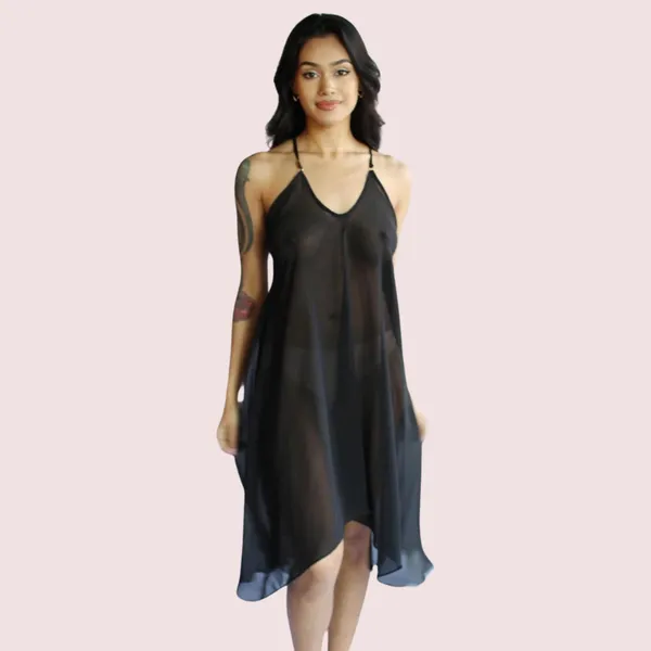 Dark_Black_Transparent_Bridal_Nightgown_For_Women
