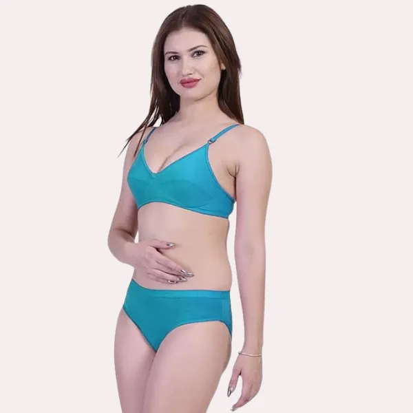 Sky_Blue_Non-Padded_Bra_Panty_Set_For_Women