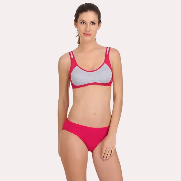 Hot_Pink_Trendy_Sports_Bra_With_Panty_For_Women