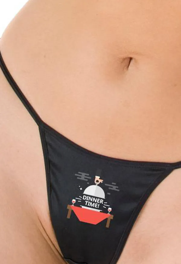 Multicolor_Dinner_Time_Printed_G_String_Thong_For_Women