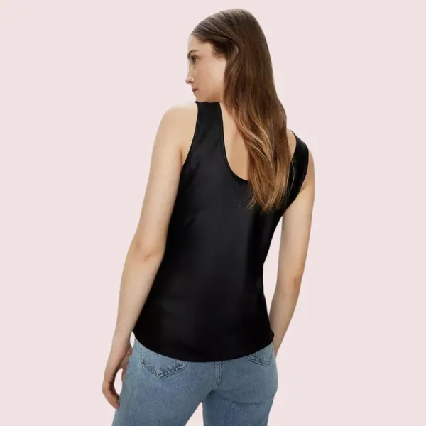 Dark_Black_Versatile_Silk_Camisole_For_Women