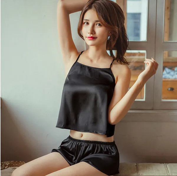 Hot_Pink_Lovely_Cami_Top_And_Shorts_For_Women