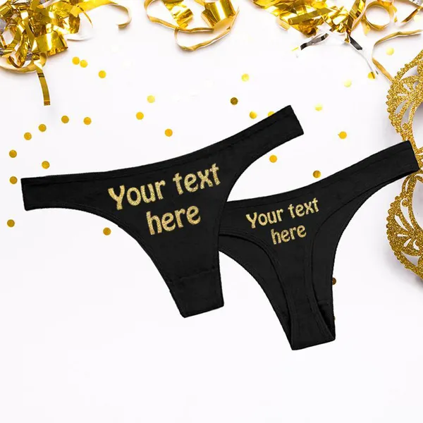 Black_&_White_Customized_Thong_Panty_For_Women