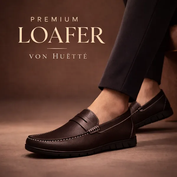 VON_HUETTE_Men’s_Premium_Brown_Penny_Loafers_|_White_Stitch_Detail_|_Cushioned_Sole_|_Formal_&_Office_Wear_Shoes