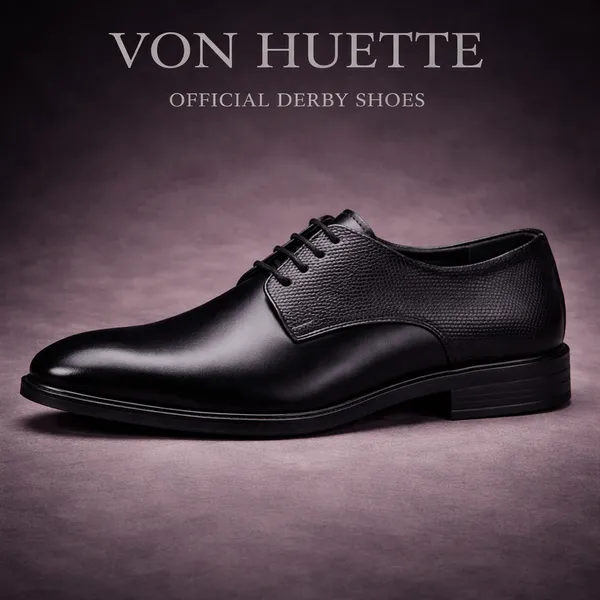 Von_Huette_Men's_Brown_Formal_Derby_Shoes_For_Officewear/Partywear
