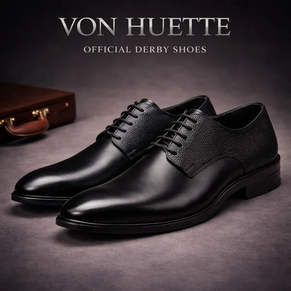 Von_Huette_Men's_Brown_Formal_Derby_Shoes_For_Officewear/Partywear