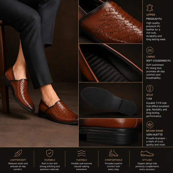 Von_Huette_Men's_Tan_Ethnic_SOFT_Classy_Fit_Jutti__For_Men