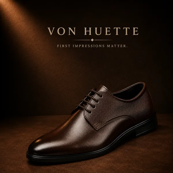 Von_Huette_Men's_Brown_Formal_Derby_Shoes_For_Officewear/Partywear
