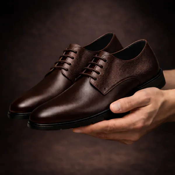 Von_Huette_Men's_Brown_Formal_Derby_Shoes_For_Officewear/Partywear