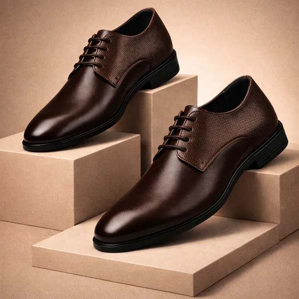 Von_Huette_Men's_Brown_Formal_Derby_Shoes_For_Officewear/Partywear