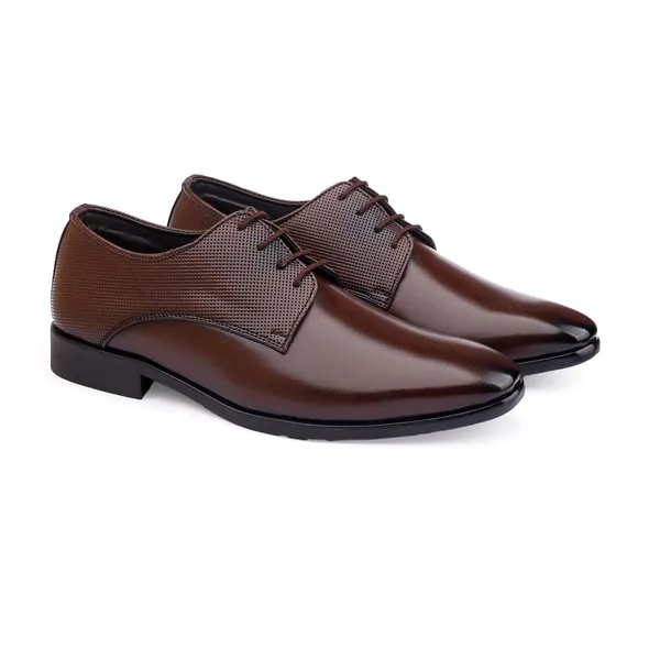 Von_Huette_Men's_Brown_Formal_Derby_Shoes_For_Officewear/Partywear