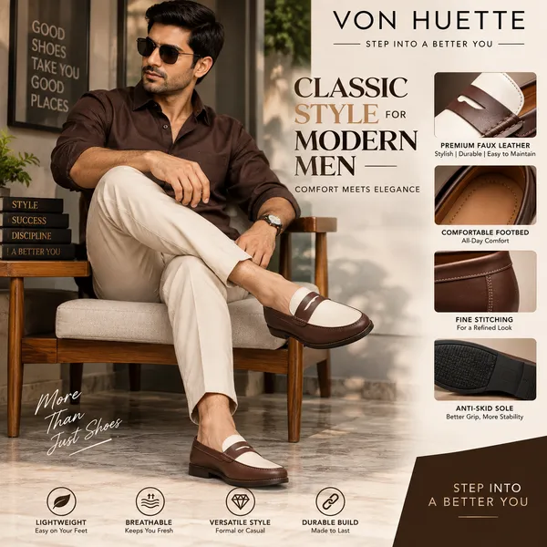 VON_HUETTE_Premium_Two-Tone_Penny_Loafers_for_Men_|_Brown_&_White_Classic_Formal_Shoes_|_Office,_Party_&_Casual_Wear