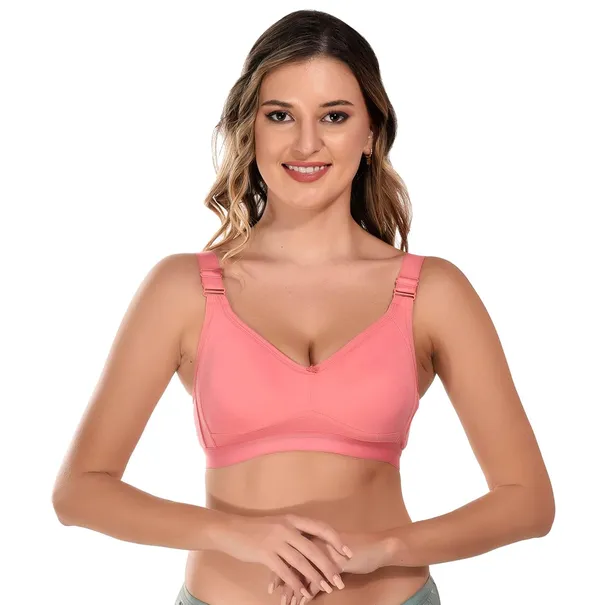 Peach_T-Shirt_Bra_for_Women_|_Non-Padded_and_Cotton_Hosiery