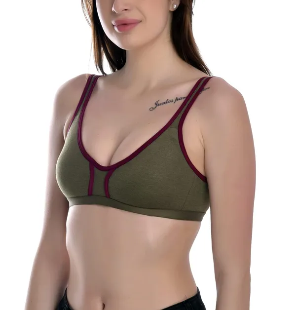 Mehandi_T-Shirt_Bra_for_Women_|_Non-Padded_and_Cotton_Hosiery