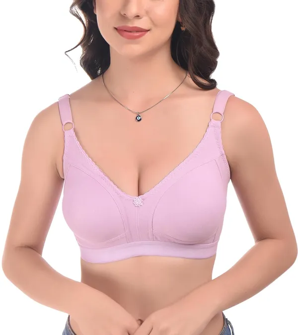 Light_Purple_T-Shirt_Bra_for_Women_|_Non-Padded_and_Cotton_Hosiery