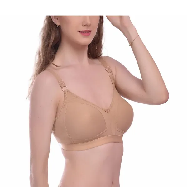Beige_T-Shirt_Bra_for_Women_|_Non-Padded_and_Cotton_Hosiery