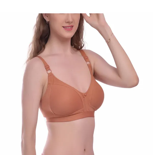 Brown_T-Shirt_Bra_for_Women_|_Non-Padded_and_Cotton_Hosiery