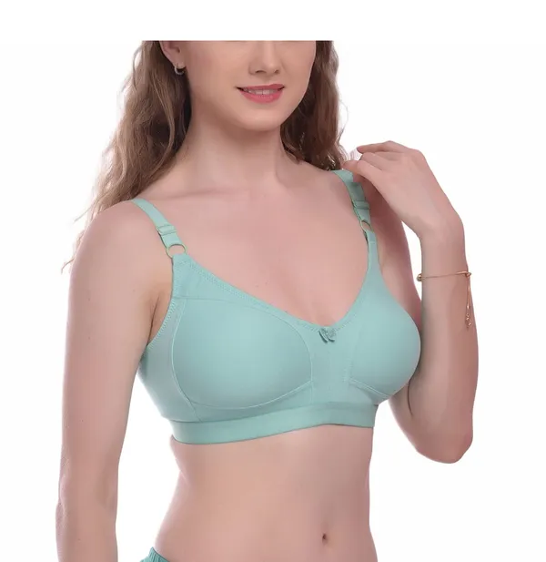 Light_Green_T-Shirt_Bra_for_Women_|_Non-Padded_and_Cotton_Hosiery