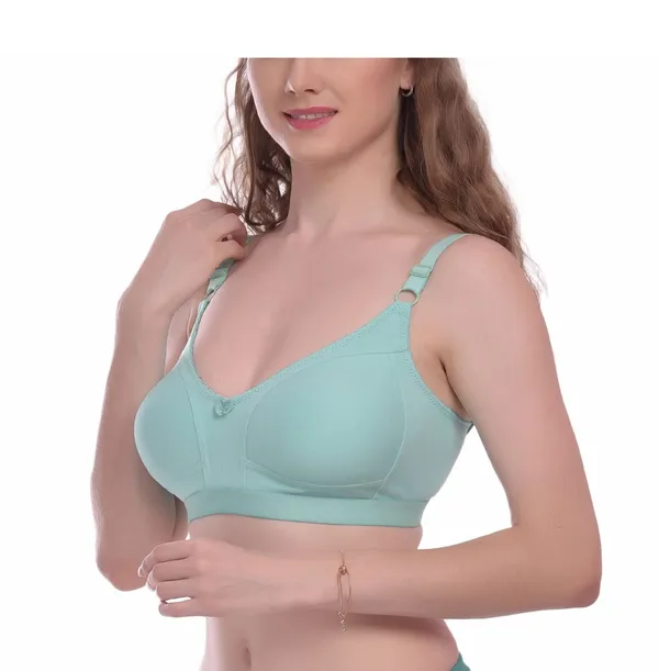 Light_Green_T-Shirt_Bra_for_Women_|_Non-Padded_and_Cotton_Hosiery