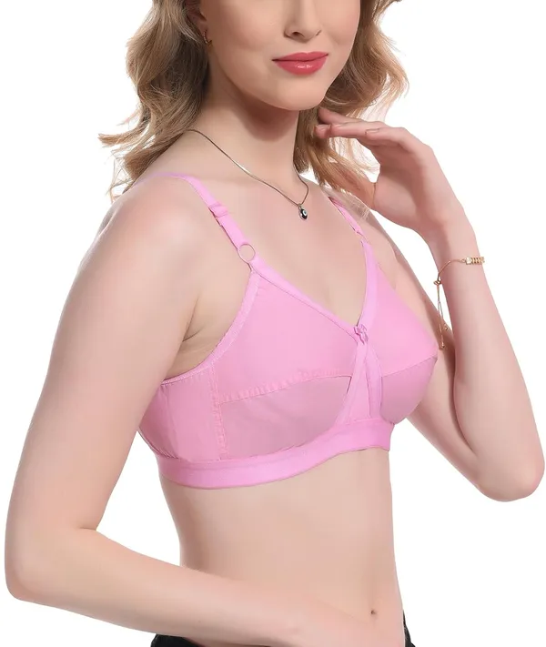 Baby_Pink_100%_Cotton_Regular_Full_Coverage_T-Shirt_Bra_For_Women