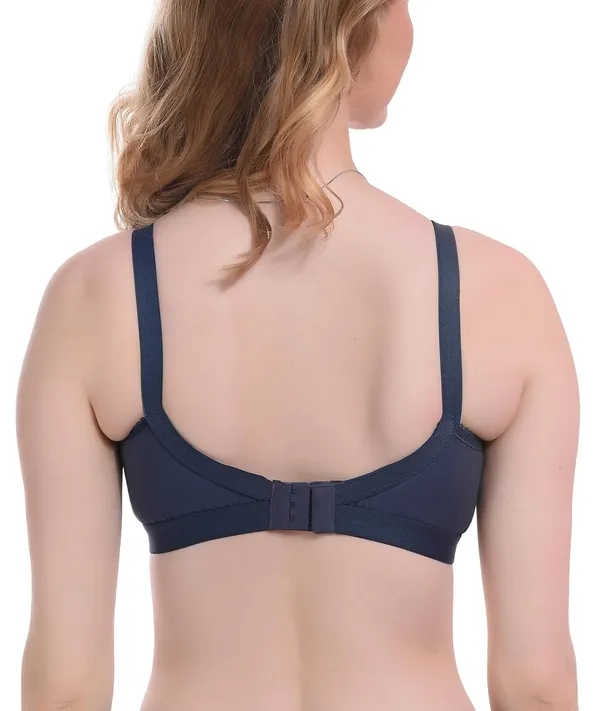 Dark_Blue_100%_Cotton_Regular_Full_Coverage_T-Shirt_Bra_For_Women