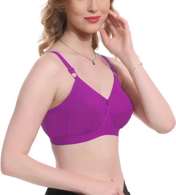 Purple_100%_Cotton_Regular_Full_Coverage_T-Shirt_Bra_For_Women