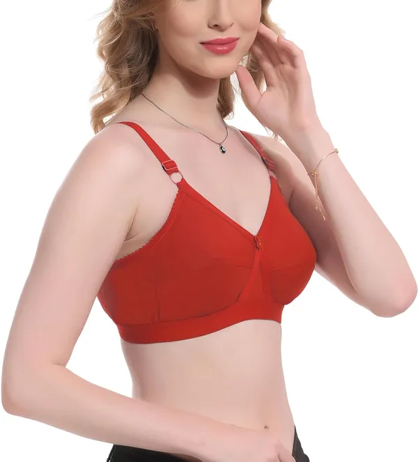 Red_100%_Cotton_Regular_Full_Coverage_T-Shirt_Bra_For_Women