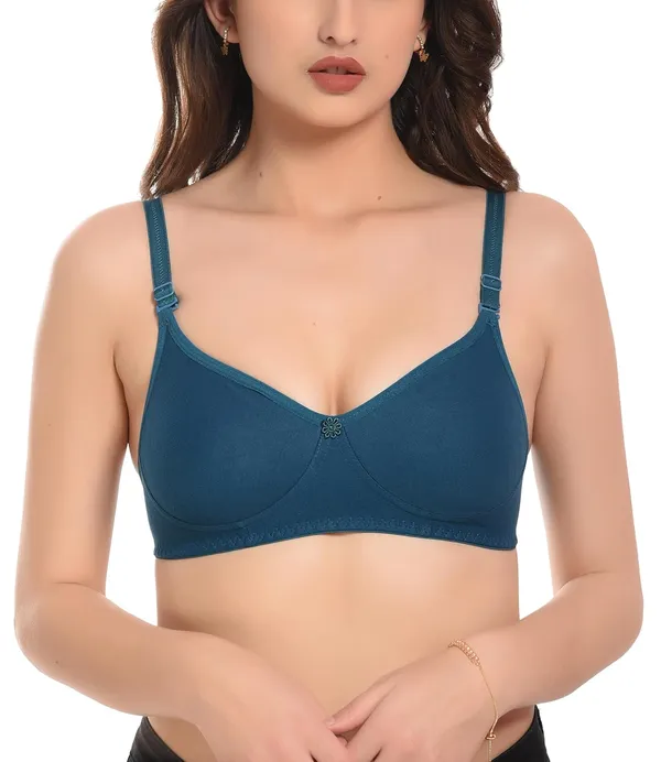 Coral_Green_T-Shirt_Bra_for_Women_|_Non-Padded_and_Cotton_Hosiery