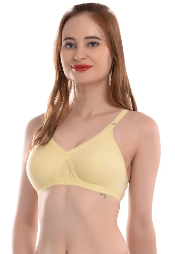 Yellow_Full_Coverage_T_Shirt_Bra_C-Cup_For_Women
