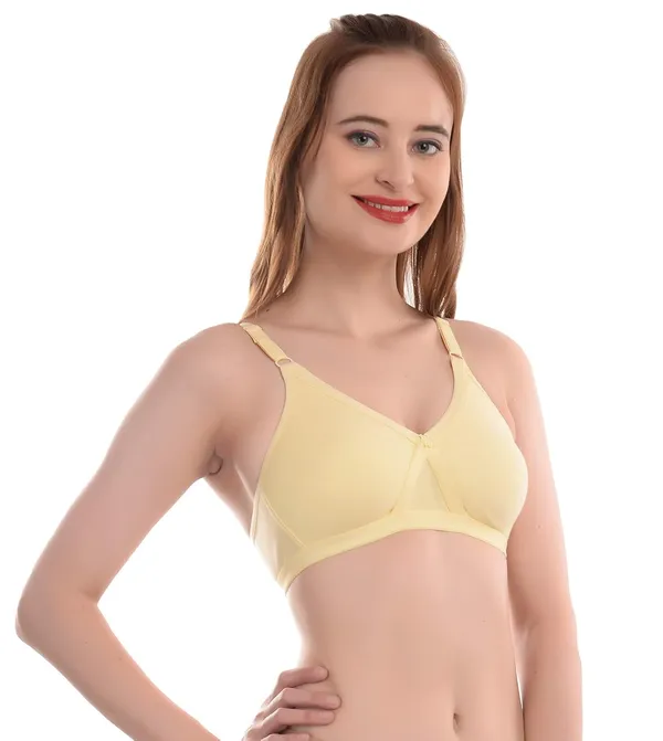 Yellow_Full_Coverage_T_Shirt_Bra_C-Cup_For_Women