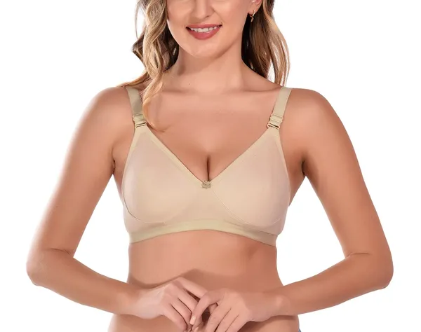 Beige_T-Shirt_Bra_for_Women_|_Non-Padded_and_Cotton_Hosiery