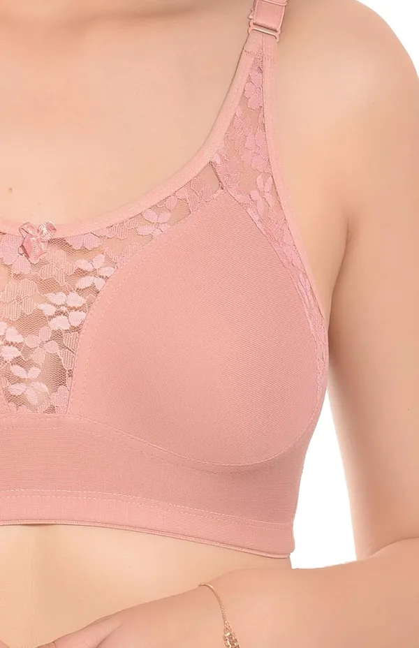 Peach_Comfortable_Bra_for_Women_|_Cotton_Hosiery