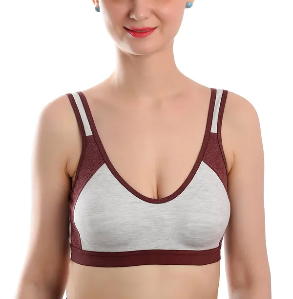 Maroon_Sports_Bra_for_Women_|_Cotton_Hosiery