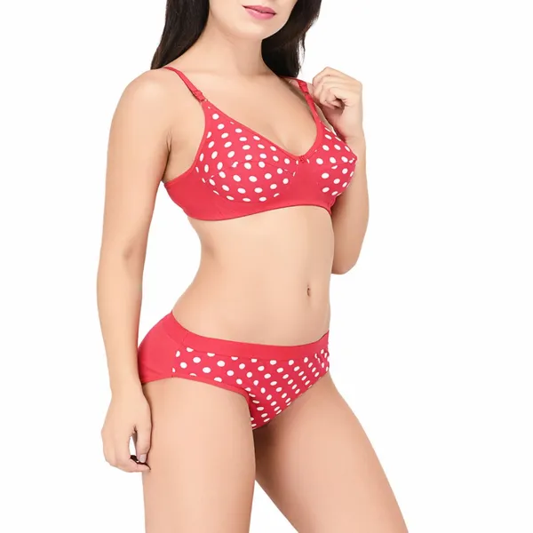 Pink_B-Cup_Hosery_Polka_Dots_Bra_&_Panty_Set_For_Women