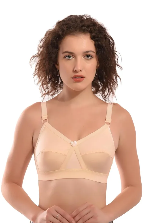 Skin_100%_Pure_Cotton_Krutika_Full_Coverage_Solid_Bra_For_Women