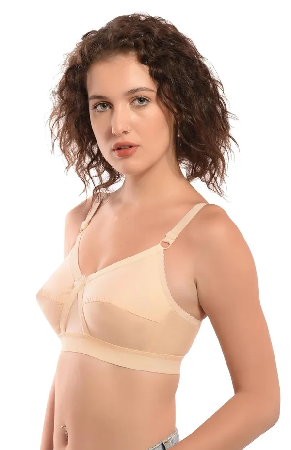 Skin_100%_Pure_Cotton_Krutika_Full_Coverage_Solid_Bra_For_Women