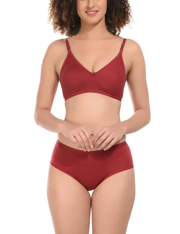 Maroon_Bra-Panty_Set_for_Women_|_Cotton_Hosiery_and_Non-Padded