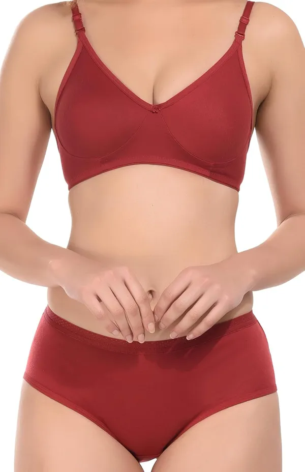 Maroon_Bra-Panty_Set_for_Women_|_Cotton_Hosiery_and_Non-Padded