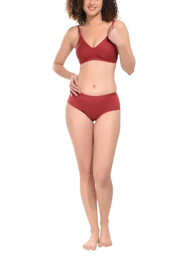 Maroon_Bra-Panty_Set_for_Women_|_Cotton_Hosiery_and_Non-Padded